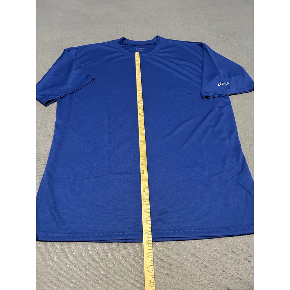 ASICS Core Run Shirt Mens XL Blue Short Sleeve Performance Tee MR501C NEW - Picture 4 of 7